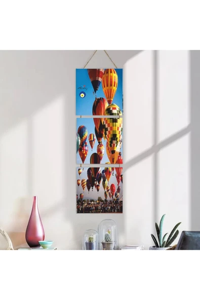 DURUSOY Ahşap Katlanabilir 3Lü Tablo - Tbl0098 - Resim 4