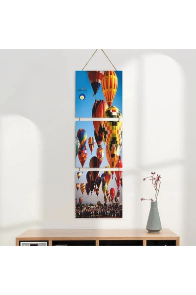 DURUSOY Ahşap Katlanabilir 3Lü Tablo - Tbl0098 - Resim 3