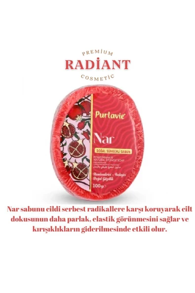 Radiant And Salient Purlavie Süngerli Sabun Nar 100 Gr.