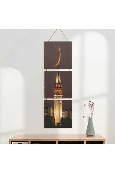 DURUSOY Ahşap Katlanabilir 3lü Tablo - Tbl0090 - Resim 3