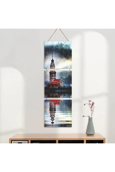 DURUSOY Ahşap Katlanabilir 3Lü Tablo - Tbl0111 - Resim 3