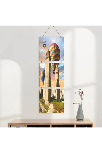 DURUSOY Ahşap Katlanabilir 3Lü Tablo - Tbl0108 - Resim 3