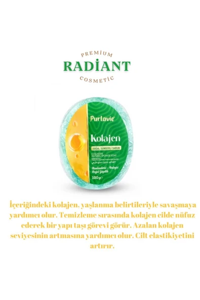 Radiant And Salient Purlavie Süngerli Sabun Kolajen 100 Gr.