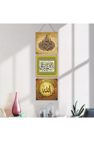 DURUSOY Ahşap Katlanabilir 3Lü Tablo - Tbl0089 - Resim 4