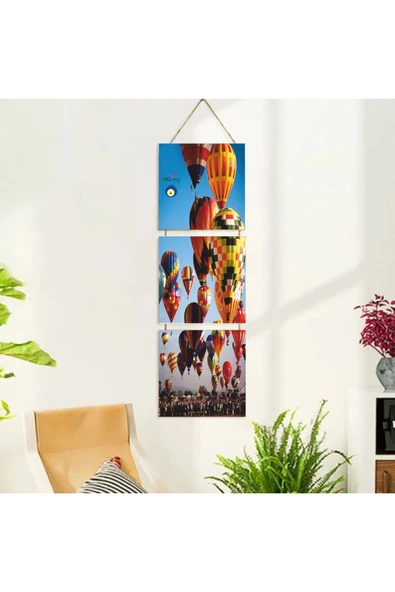 DURUSOY Ahşap Katlanabilir 3Lü Tablo - Tbl0098 - Resim 2