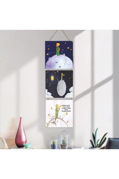 DURUSOY Ahşap Katlanabilir 3Lü Tablo - Tbl0113 - Resim 4