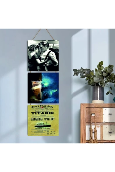 DURUSOY Ahşap Katlanabilir 3Lü Tablo - Tbl0019 ürün görseli