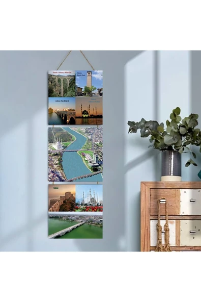 DURUSOY Ahşap Katlanabilir 3Lü Tablo - Tbl0007 ürün görseli