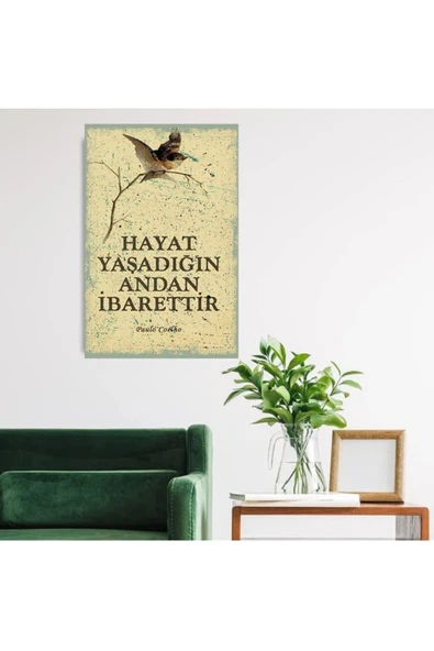DURUSOY Ahşap Retro Mdf Poster , Komik Sözler , Duvar Yazıları , Manzara ,  Tarih , Edebiyat - Tbl0171 - 2