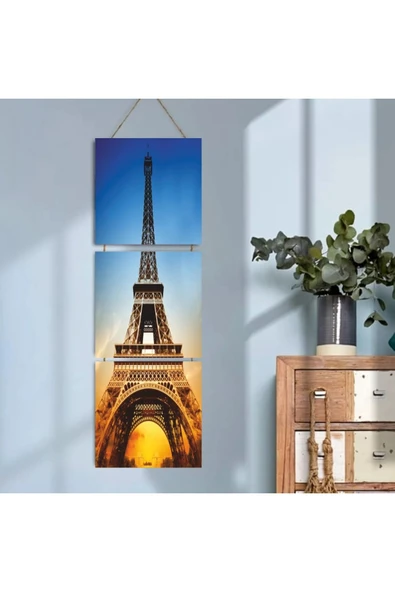 DURUSOY Ahşap Katlanabilir 3Lü Tablo - Tbl0118 ürün görseli