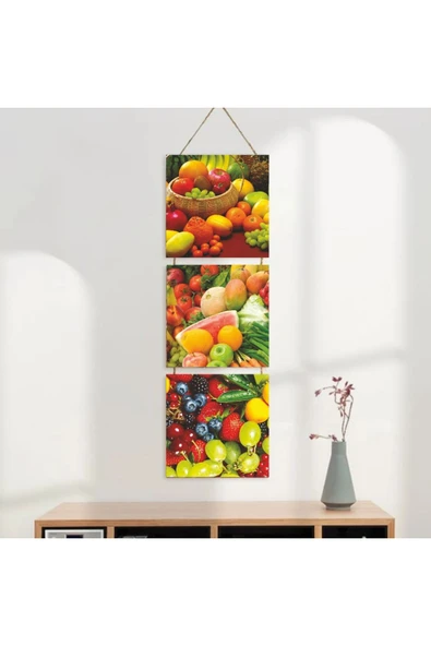 DURUSOY Ahşap Katlanabilir 3Lü Tablo - Tbl0103 - Resim 3