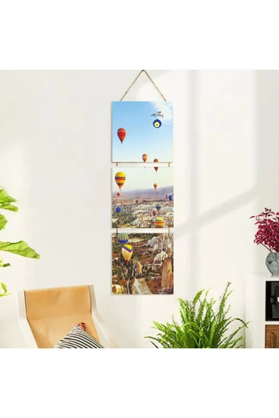 DURUSOY Ahşap Katlanabilir 3Lü Tablo - Tbl0106 - Resim 2