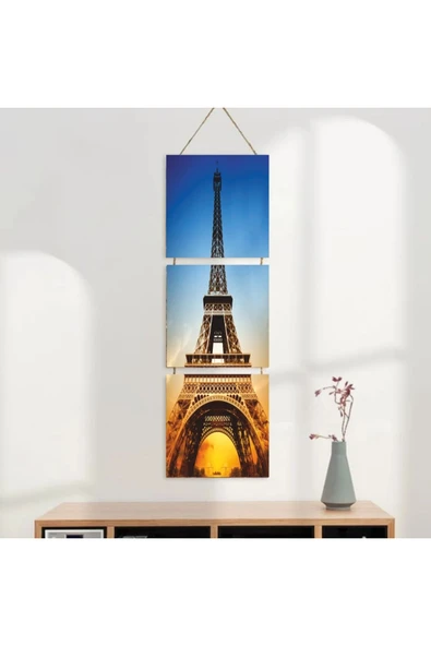 DURUSOY Ahşap Katlanabilir 3Lü Tablo - Tbl0118 - Resim 3