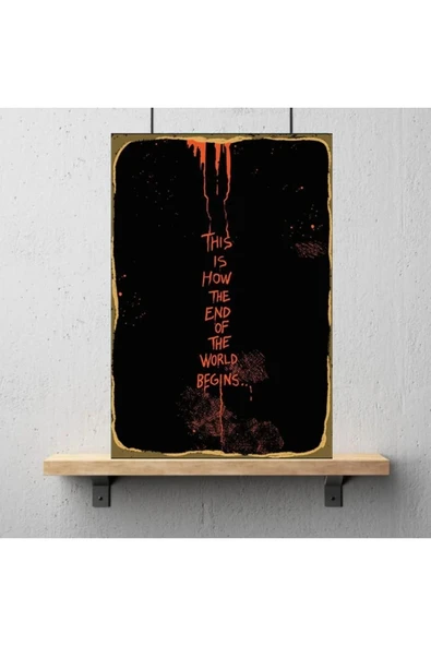 DURUSOY Ahşap Retro Mdf Poster , Komik Sözler , Duvar Yazıları , Manzara ,  Tarih , Edebiyat - Tbl0136 - Resim 3