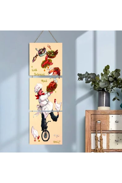 DURUSOY Ahşap Katlanabilir 3Lü Tablo - Tbl0055 ürün görseli