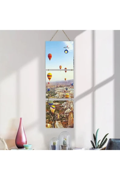 DURUSOY Ahşap Katlanabilir 3Lü Tablo - Tbl0106 - Resim 4