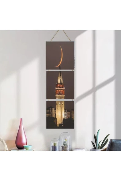 DURUSOY Ahşap Katlanabilir 3lü Tablo - Tbl0090 - Resim 4