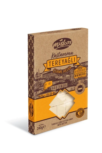 MİSKOS HELVA Tereyağlı Çekme Helva 240gr 1 Adet