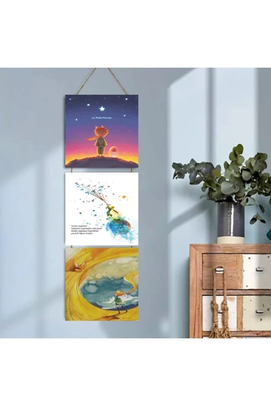 DURUSOY Ahşap Katlanabilir 3Lü Tablo - Tbl0117 ürün görseli