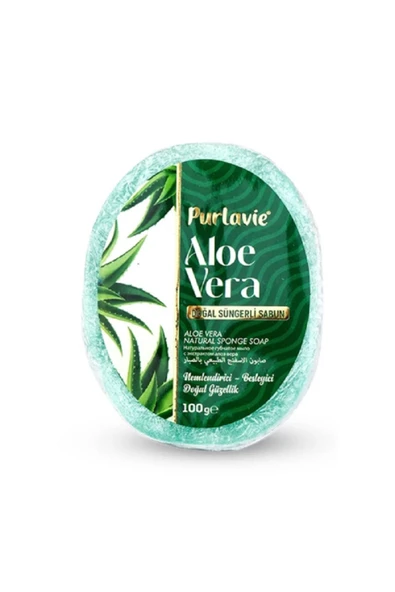 Purlaive Purlavie Doğal Süngerli Sabun(Aloe Veralı)(100gr)