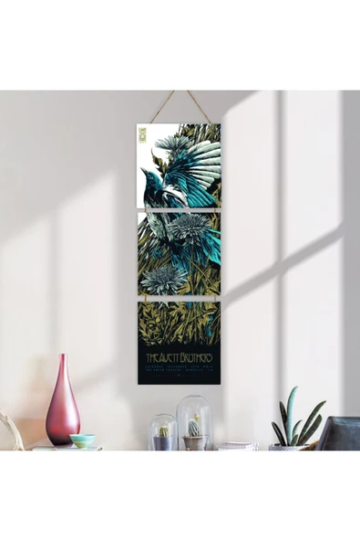 DURUSOY Ahşap Katlanabilir 3Lü Tablo - Tbl0012 - Resim 3