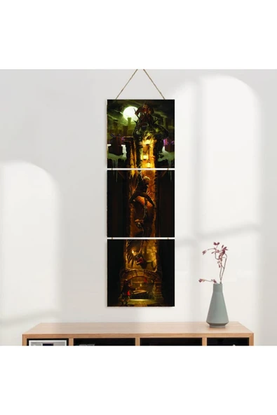 DURUSOY Ahşap Katlanabilir 3Lü Tablo - Tbl0004 - Resim 2