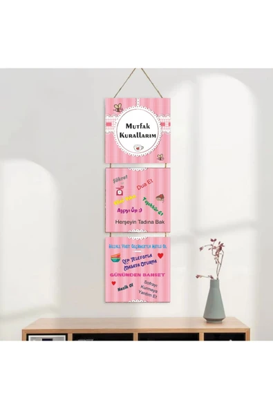 DURUSOY Ahşap Katlanabilir 3Lü Tablo - Tbl0124 - Resim 3