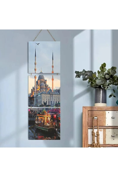 DURUSOY Ahşap Katlanabilir 3Lü Tablo - Tbl0099 ürün görseli