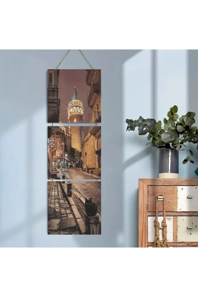 DURUSOY Ahşap Katlanabilir 3Lü Tablo - Tbl0100 ürün görseli