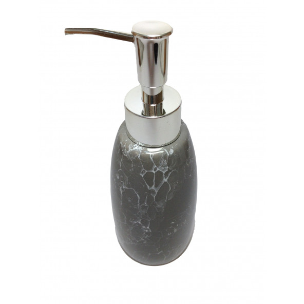 SIA 19G225-1B MERMER DESENLİ GRİ SIVI SABUNLUK 8X8X17CM 300ML - 2