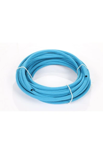 Kauçuk Örgülü 5x8mm Mavi Su Hortumu (50Metre)