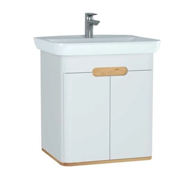 Vitra Sento Kapaklı Lavabo Dolabı, Ayaksız, 65 Cm, Mat Beyaz 60781