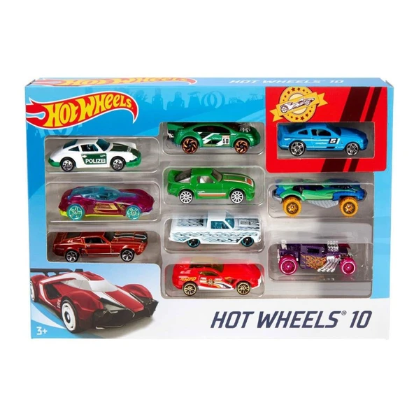 54886 Hot Wheels 10'lu Araba Seti - Karışık Asorti  - Erkol Özel Kampanya Fiyatı - 7