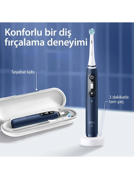 Oral-B iO 7 Şarjlı Mavi Diş Fırçasıı Sapphıre Blue - 5