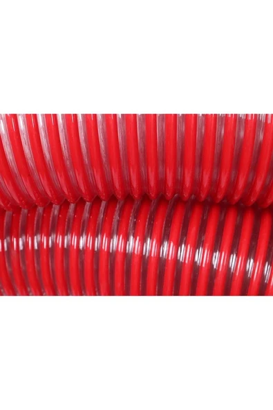 Kırmızı Verici Spiral Hortum (63mm) (2.1/2''inch) (10Metre) - 2