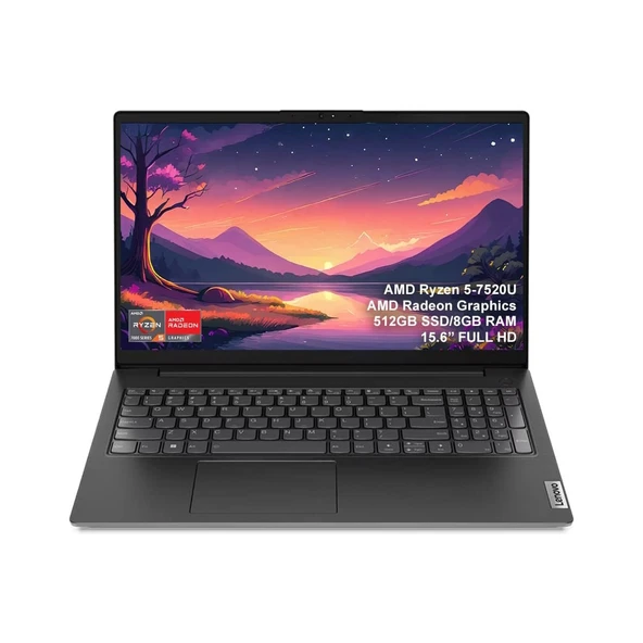 V15 G4 Amn 82YU0124TX Amd Ryzen 5 7520U 8gb 512GB SSD Freedos 15.6" Fhd Taşınabilir Bilgisayar ürün görseli 1