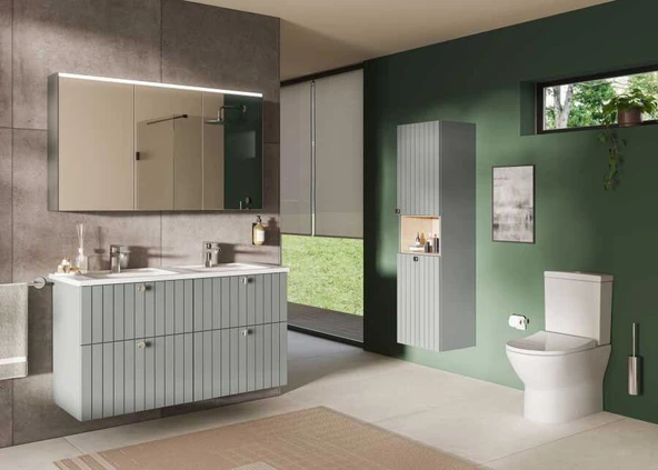 Artema Root Square Lavabo Bataryası Fırçalı Nikel A4273234 - 2