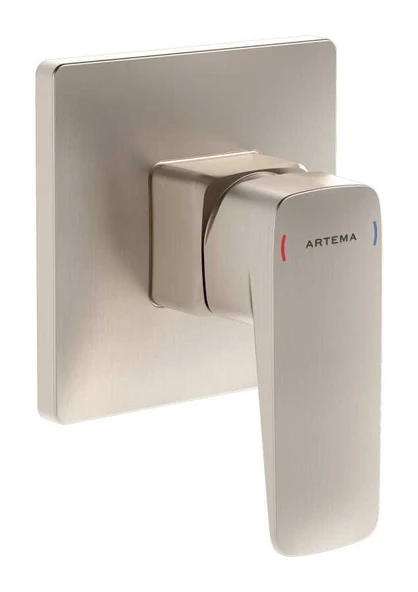 Artema Root Square Ankastre Duş Bataryası Fırçalı Nikel (Sıva Üstü Grubu) A4275134