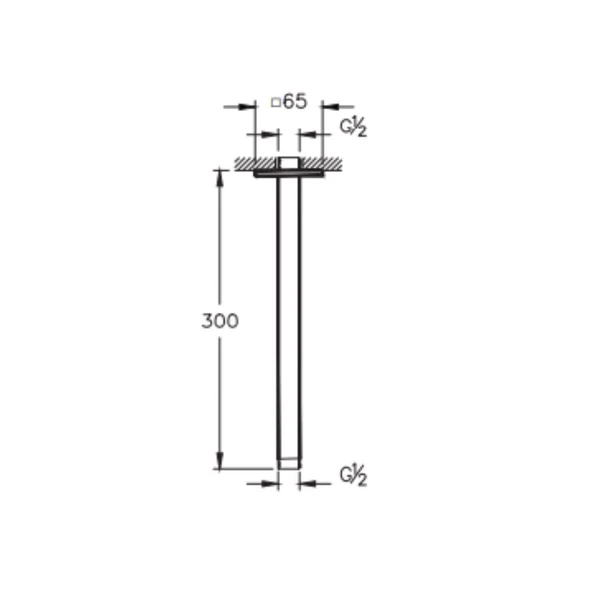 Vitra Suit Tavandan Dirsek (Uzun), Krom A45752 - 2