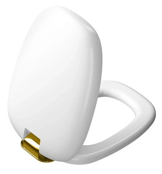Vitra Plural Klozet Kapağı, Altın Renk Metal Menteşeli, Yavaş Kapanır, Kolay Sökülebilir, Mat Beyaz, 126-001-019