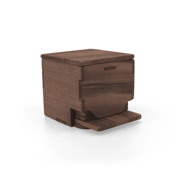 Woodsaka Rita Bardak Altlığı - 8 Altlık - Ceviz Ağacından - 5