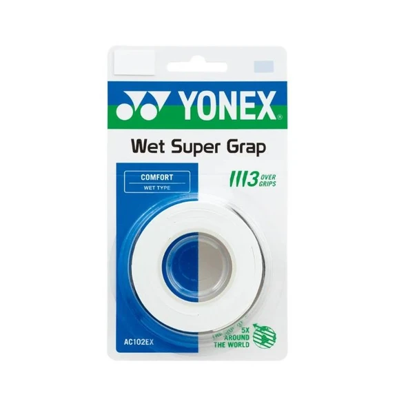Yonex Ac 102 (3’lü) Wet Super Grap Beyaz