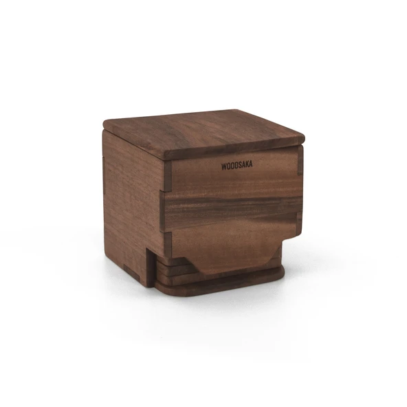 Woodsaka Rita Bardak Altlığı - 8 Altlık - Ceviz Ağacından - 2