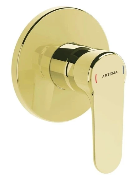 Vitra Root Round Soft Ankastre Duş Bataryası Altın A4272874 ürün görseli 1