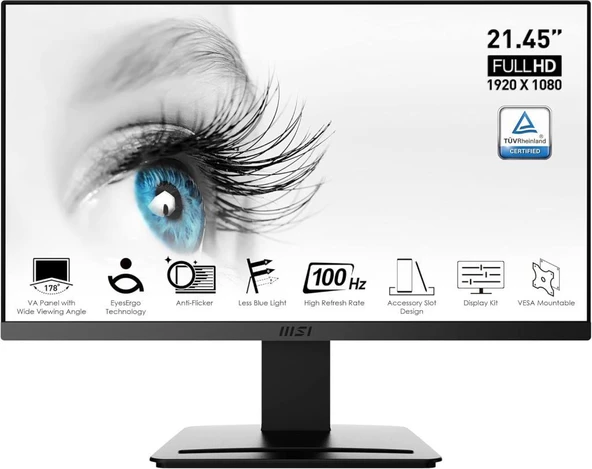 MSI PRO MP223 21.5" 1 ms Full HD 100 Hz Monitör - teşhir ürün görseli 1