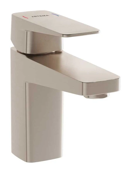 Artema Root Square Lavabo Bataryası Fırçalı Nikel A4273234