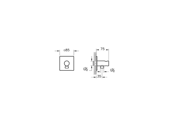 Vitra Suit Ankastre El Duşu Çıkışı, Soft Bakır A4283229 - 2