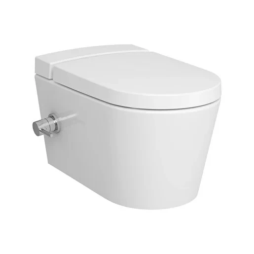 VitrA Asma Klozet Nest Rim-Ex Kanalsız, Vitrafresh Deterjan Hazneli ve Termostatik Ara Musluklu, 5176B003-7212 - 2