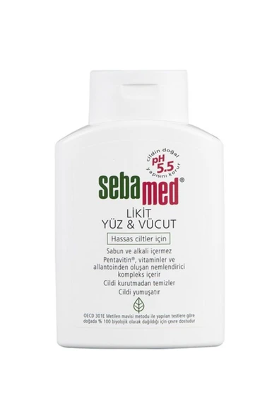 SEBAMED LİKİT YÜZ VE VÜCUT TEMİZLEYİCİ 200 ML - 3