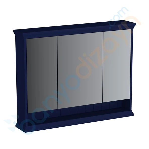 Vitra Valarte Dolaplı Ayna Neo Led Aydınlatmalı, 100 Cm, Çelik Mavisi 65794
